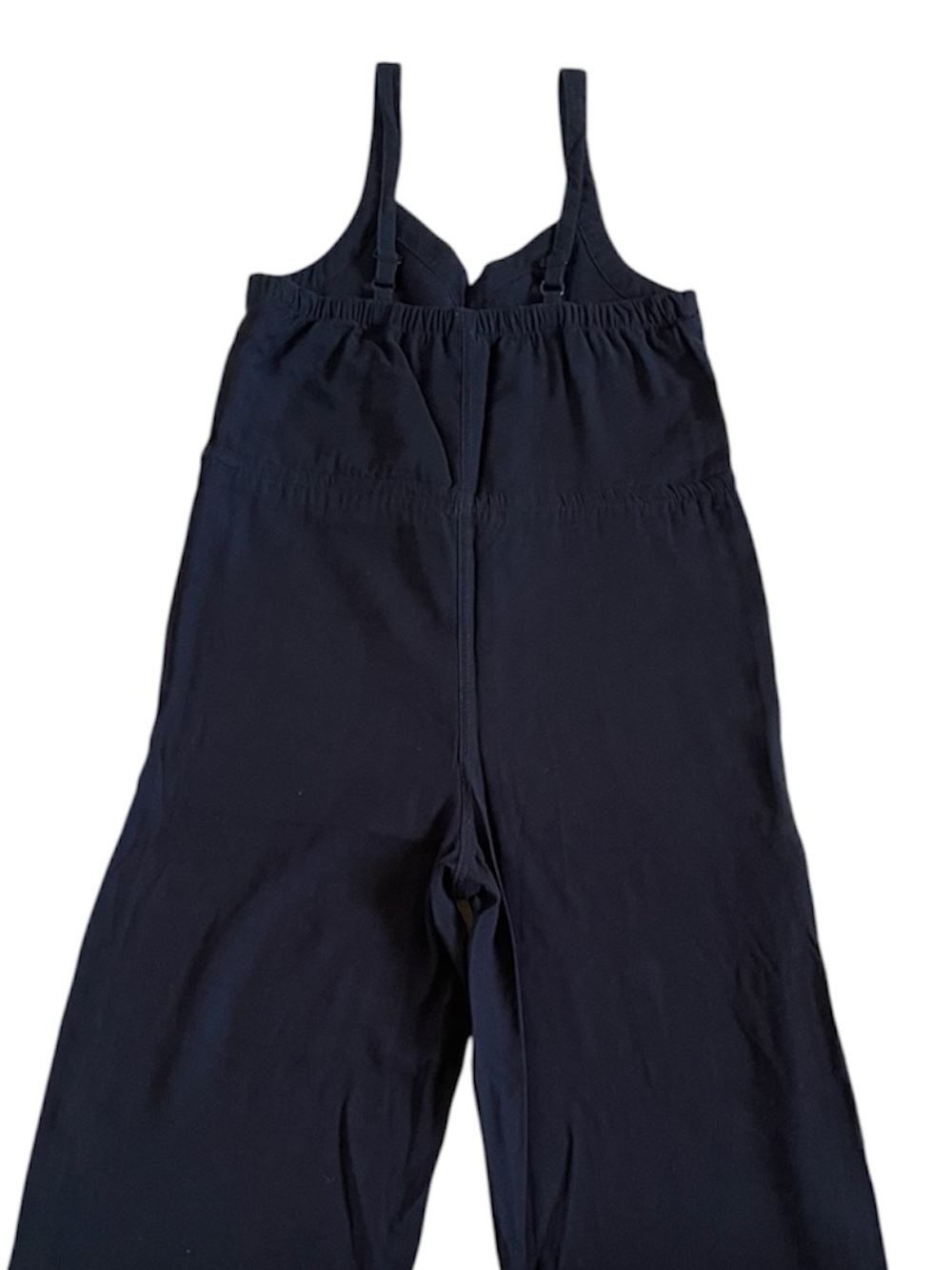 Black Wide-Leg Jumpsuit with Tie Waist - Picture 5 of 6